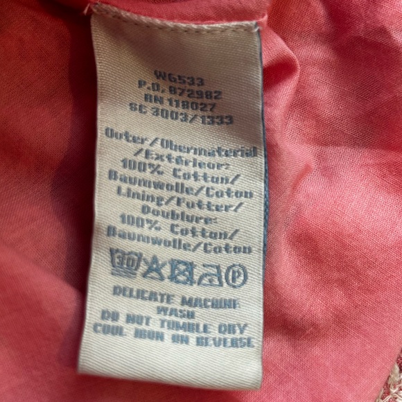 Boden Pink Cotton Skirt w White Embroidered Trim - Picture 9 of 11